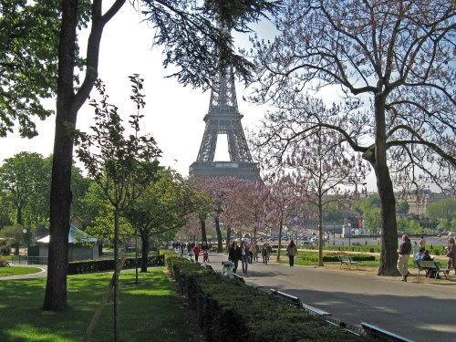 Jardin du Trocadero in Paris France