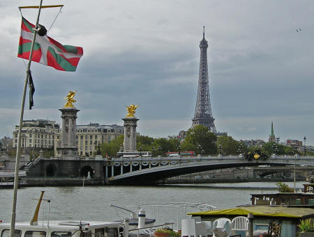 Eiffel Tower from the Concorde Bridge, Paris