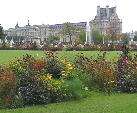 Jardin des Tuileries in Paris France