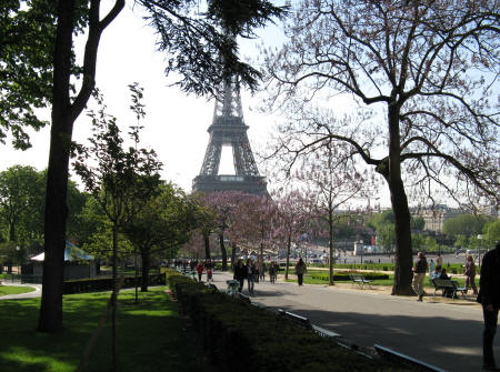 Jardin du Trocadero in Paris France
