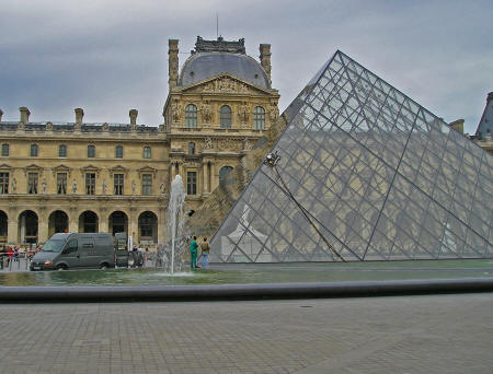 Louvre Pyramid, Paris France
