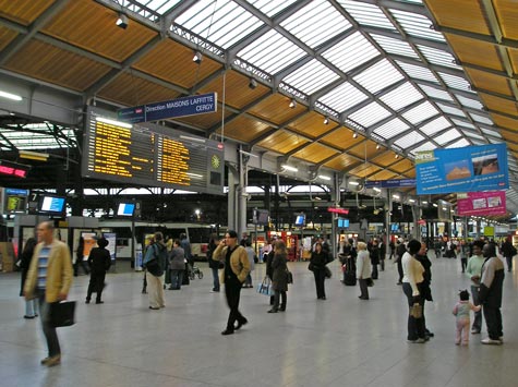 Gare du Nord in Paris France