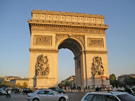 Arc de Triomple in Paris France