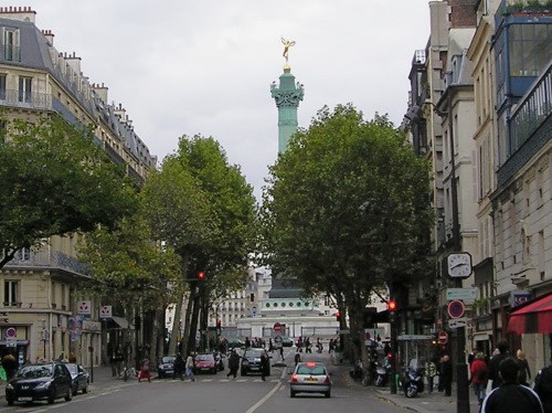 Place de la Bastille, Paris France