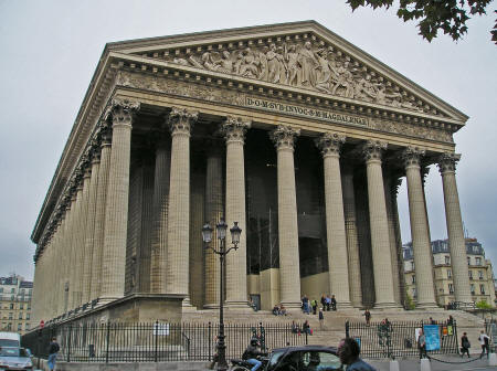 Eglise de la Madeleine in Paris France