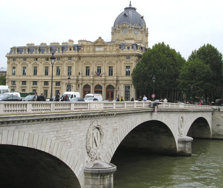 Pont au Change Bridge in Paris France